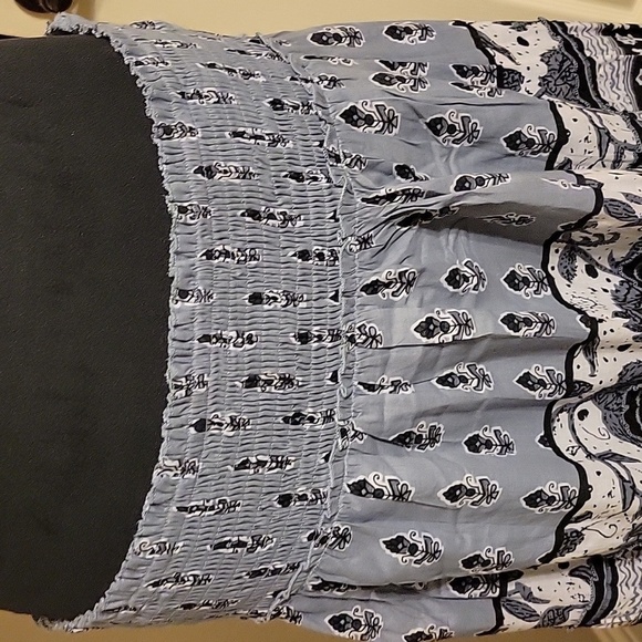 Bohemian Light Blue and Black Skirt NWT - Picture 6 of 10